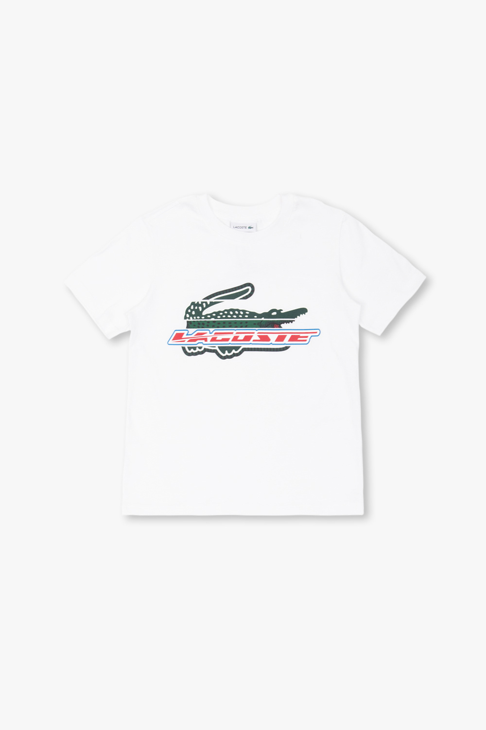 Lacoste logo-patch Cotton T-shirt | White | FARFETCH